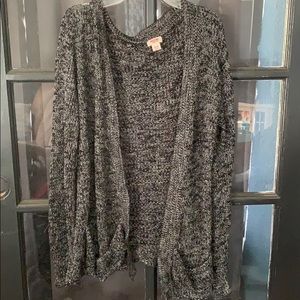 Black and white sweater